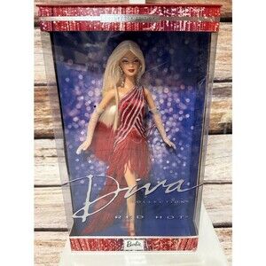 Diva Collection Red Hot Barbie Doll Vintage 2002 Mattel #56707 New
